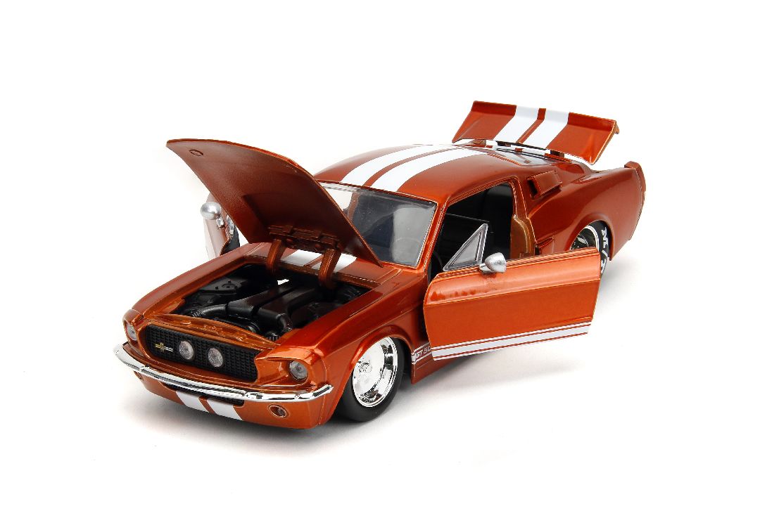 Jada 1/24 "BIGTIME Muscle" 1967 Shelby GT500 - Candy Orange – image 10