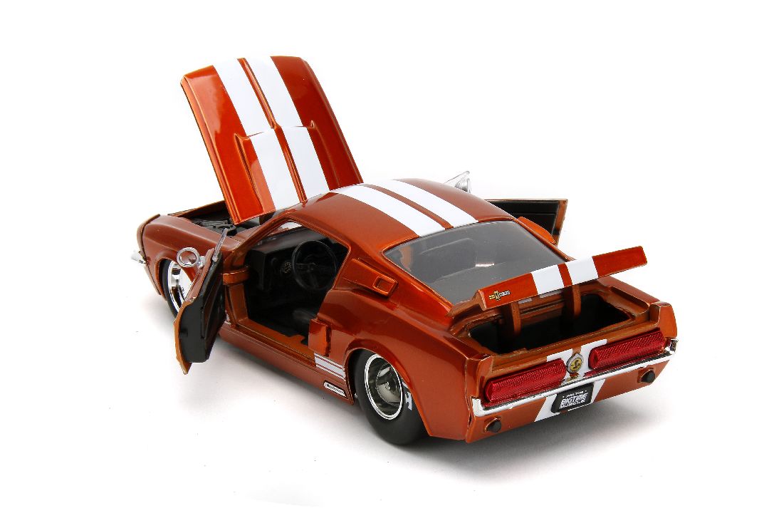 Jada 1/24 "BIGTIME Muscle" 1967 Shelby GT500 - Candy Orange – image 11