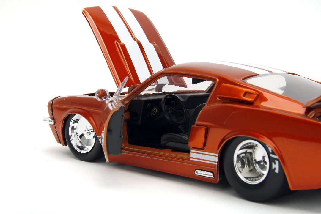 Jada 1/24 "BIGTIME Muscle" 1967 Shelby GT500 - Candy Orange – image 12