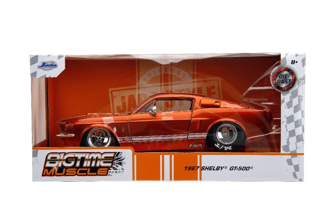 Jada 1/24 "BIGTIME Muscle" 1967 Shelby GT500 - Candy Orange – image 14