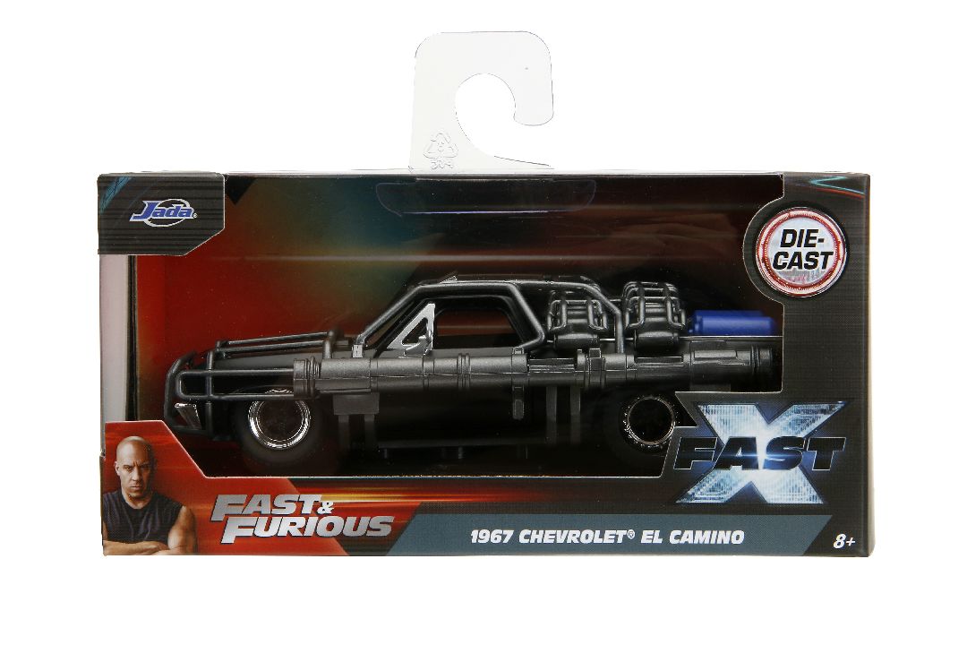 Jada 1/32 "Fast & Furious" 1967 Chevy El Camino w/ Canon - Black – image 11