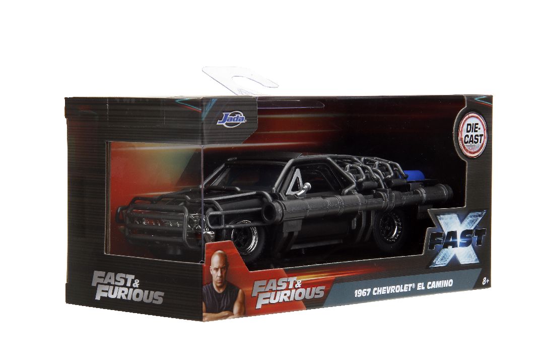 Jada 1/32 "Fast & Furious" 1967 Chevy El Camino w/ Canon - Black – image 12
