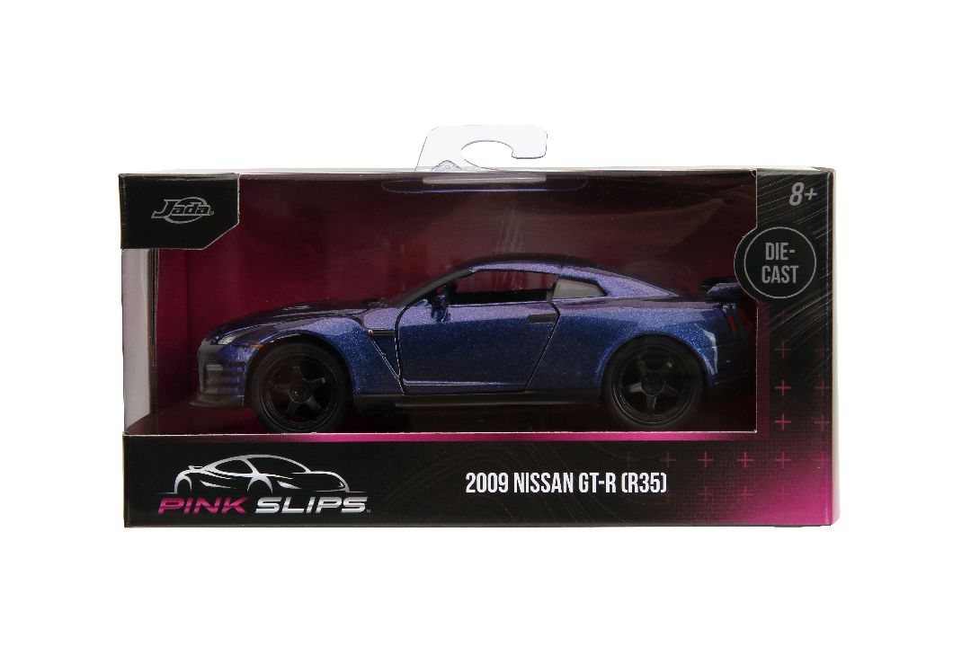 Jada 1/32 "Pink Slips" 2009 Nissan GT-R (R35) - Metallic Purple – image 7