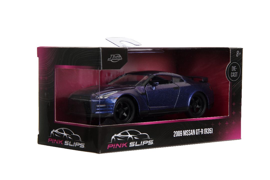 Jada 1/32 "Pink Slips" 2009 Nissan GT-R (R35) - Metallic Purple – image 8