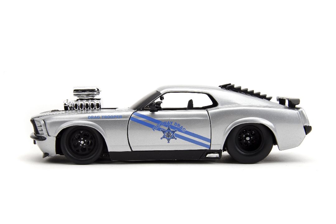 Jada 1/24 "BIGTIME Muscle" 1970 Ford Mustang Boss 429 -Candy Slv – image 2