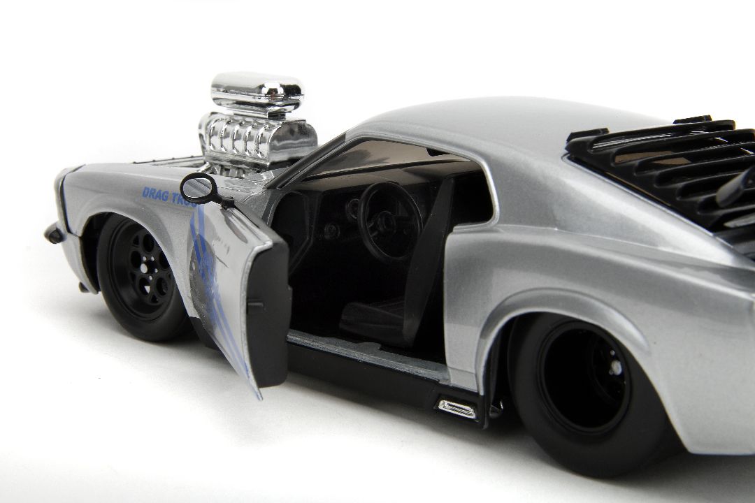 Jada 1/24 "BIGTIME Muscle" 1970 Ford Mustang Boss 429 -Candy Slv – image 12