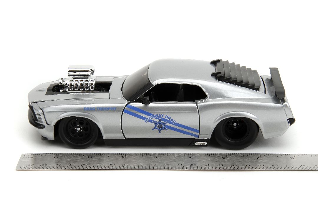 Jada 1/24 "BIGTIME Muscle" 1970 Ford Mustang Boss 429 -Candy Slv – image 13