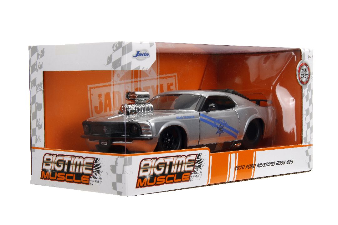 Jada 1/24 "BIGTIME Muscle" 1970 Ford Mustang Boss 429 -Candy Slv – image 15
