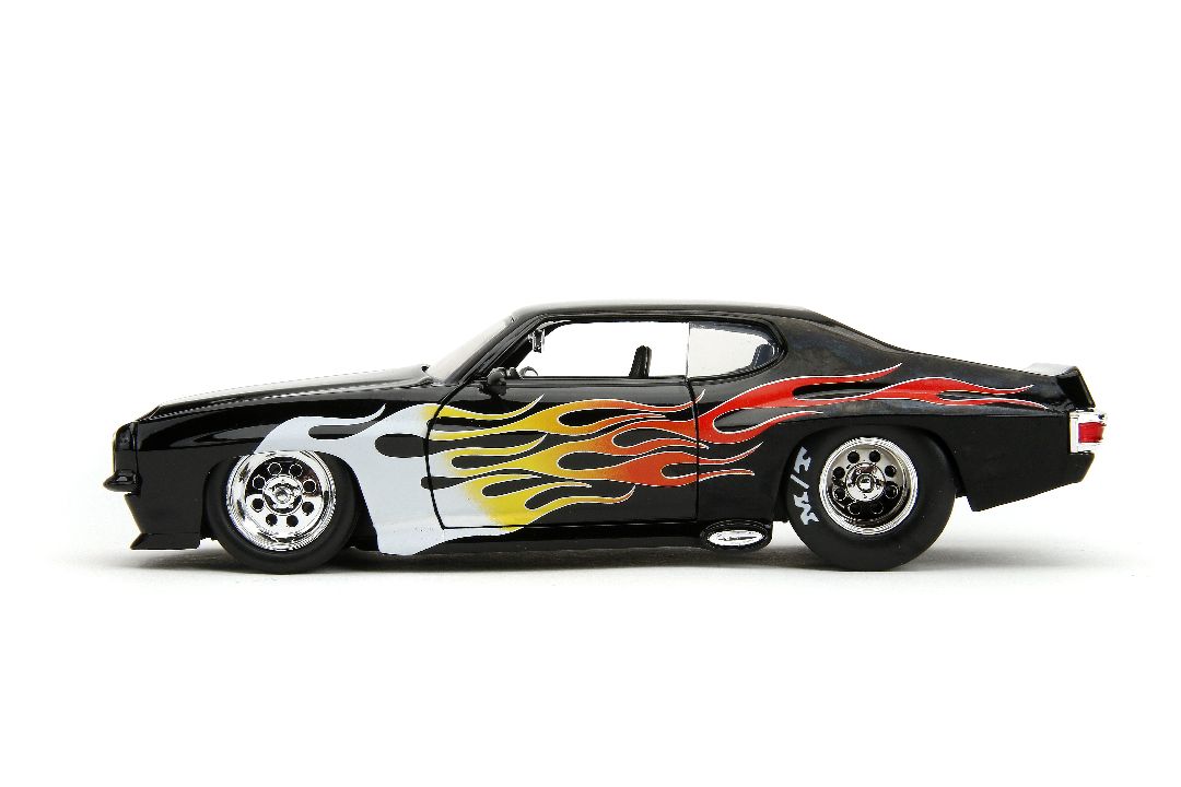 Jada 1/24 "BIGTIME Muscle" 1971 Pontiac GTO Judge - Glossy Black – image 2