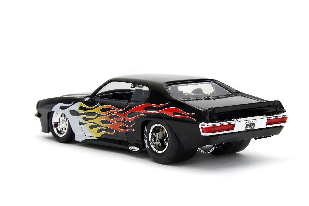 Jada 1/24 "BIGTIME Muscle" 1971 Pontiac GTO Judge - Glossy Black – image 3
