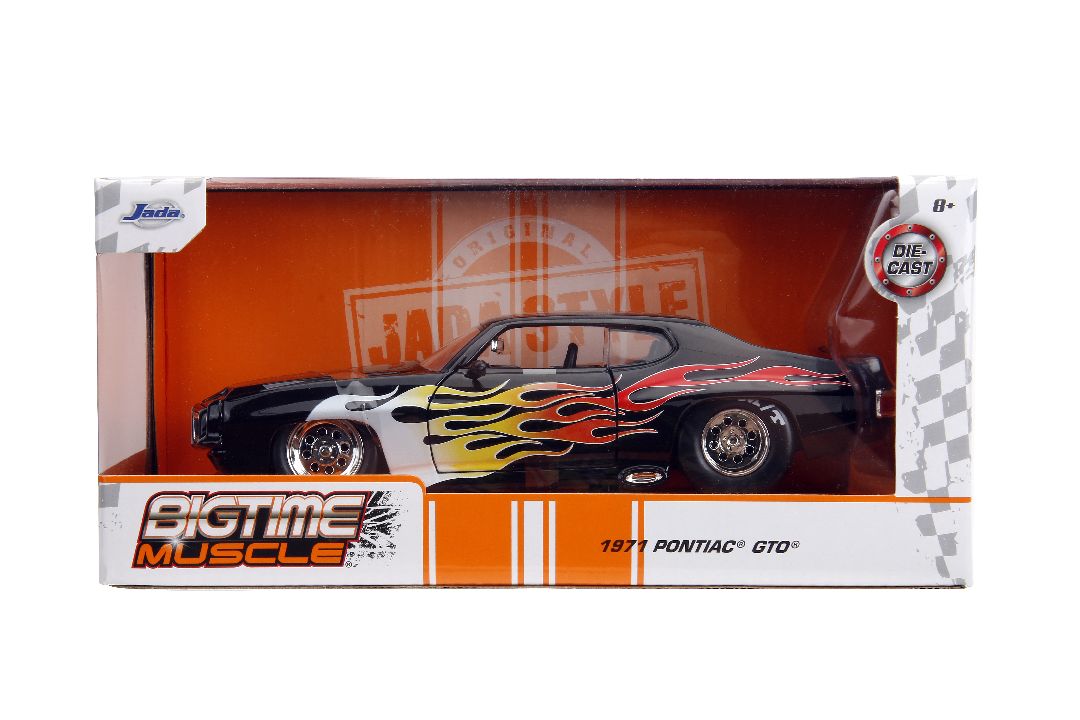 Jada 1/24 "BIGTIME Muscle" 1971 Pontiac GTO Judge - Glossy Black – image 14