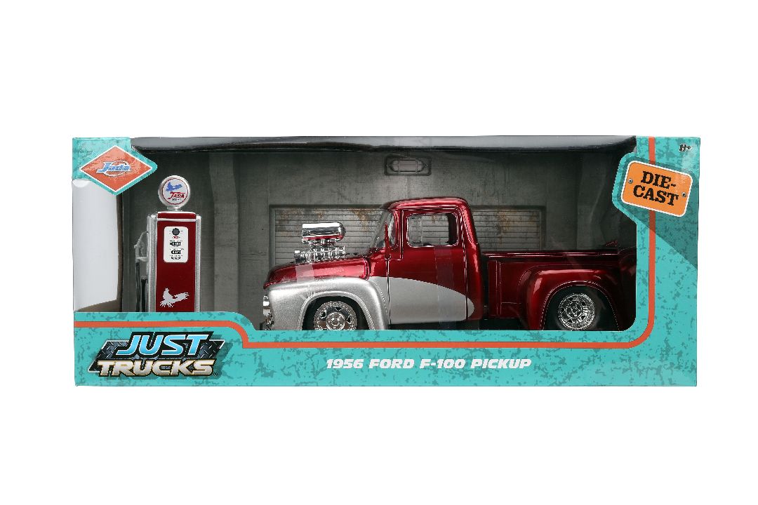 Jada 1/24 "Just Trucks" w/ Gas Pump - 1956 Ford F100 – image 4