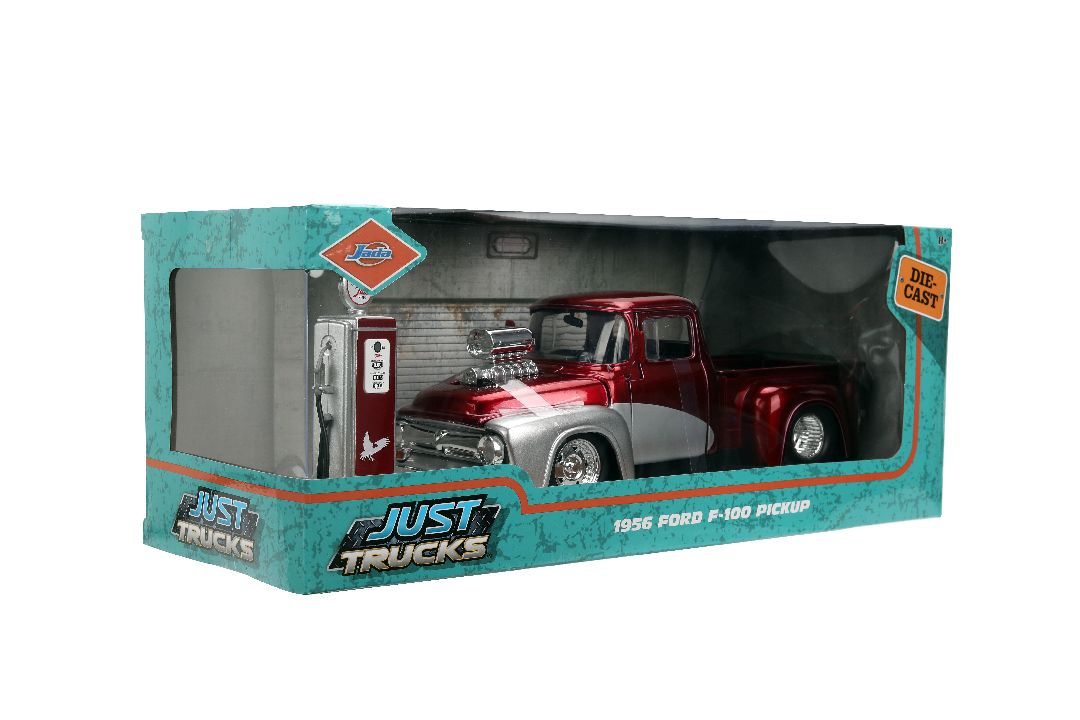 Jada 1/24 "Just Trucks" w/ Gas Pump - 1956 Ford F100 – image 5