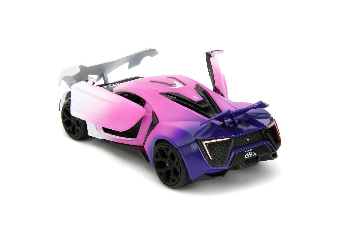 Jada 1/24 "Pink Slips" w/Base - Lykan HyperSport – image 10