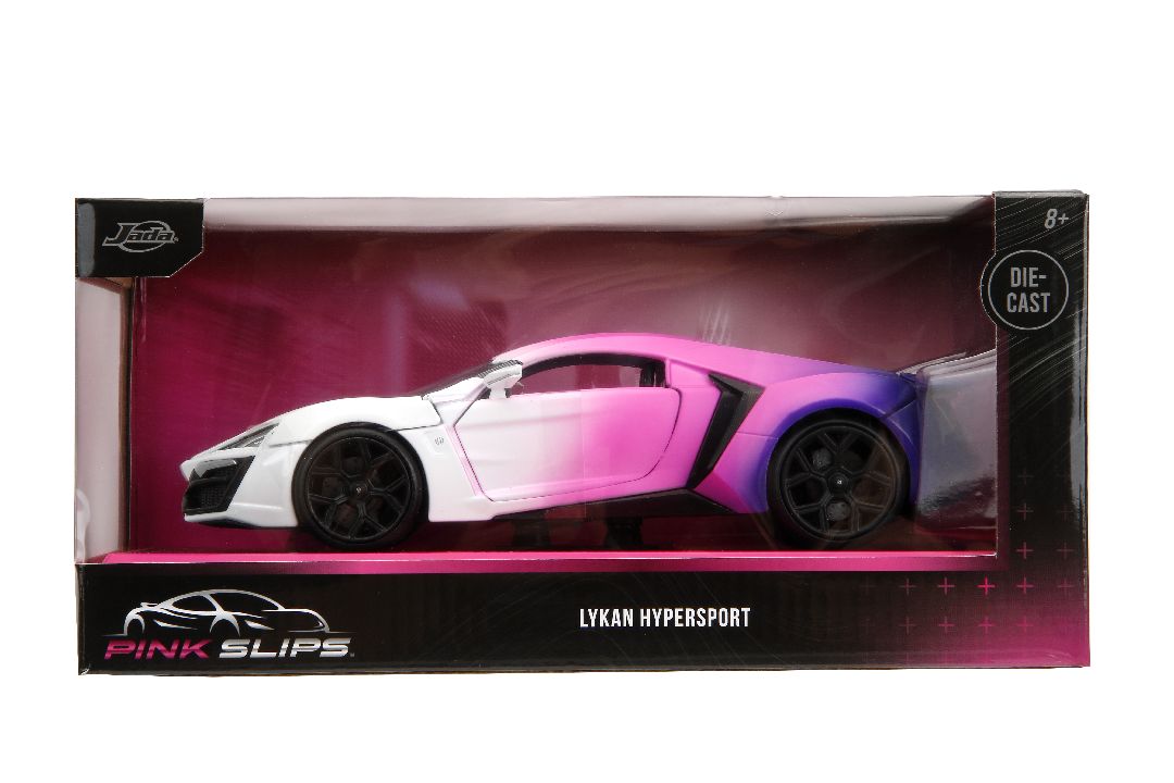 Jada 1/24 "Pink Slips" w/Base - Lykan HyperSport – image 11