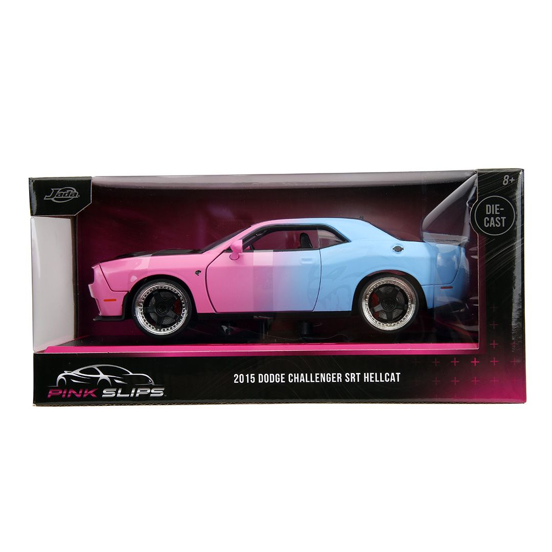 Jada 1/24 Pink Slips w/Base - 2015 Dodge Challenger SRT Hellcat – image 4