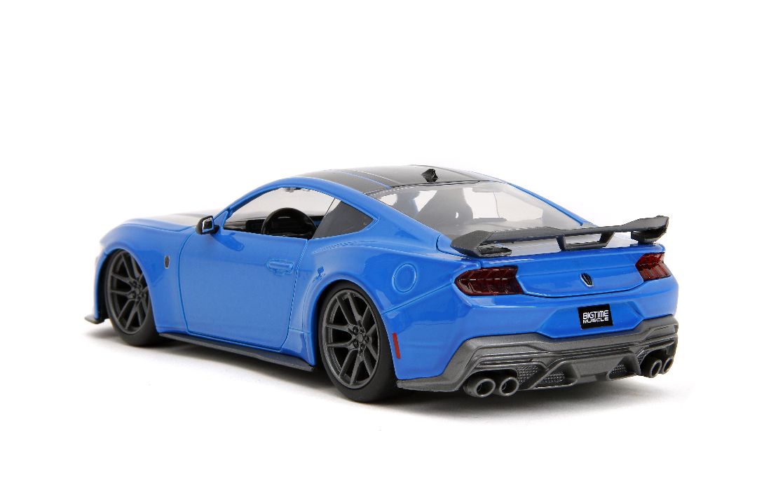 Jada 1/24 "BIGTIME Muscle" 2024 Mustang Dark Horse -  Blue – image 4