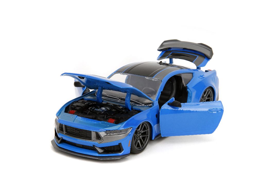 Jada 1/24 "BIGTIME Muscle" 2024 Mustang Dark Horse -  Blue – image 12