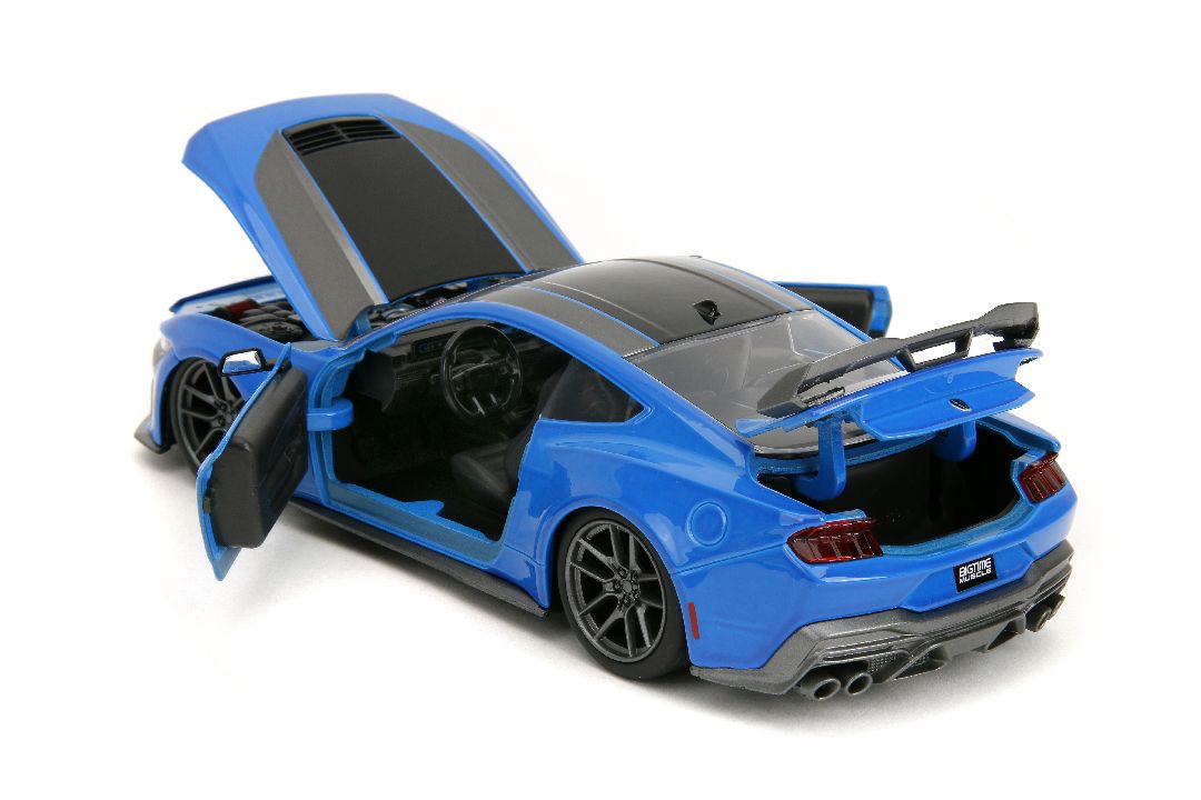 Jada 1/24 "BIGTIME Muscle" 2024 Mustang Dark Horse -  Blue – image 13