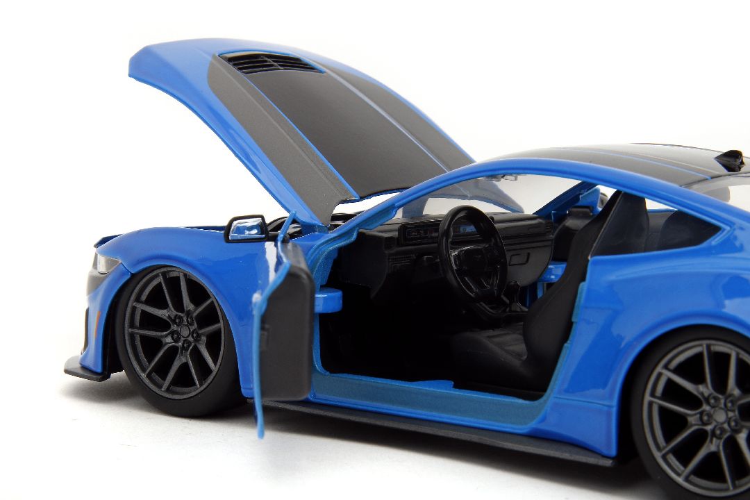 Jada 1/24 "BIGTIME Muscle" 2024 Mustang Dark Horse -  Blue – image 14