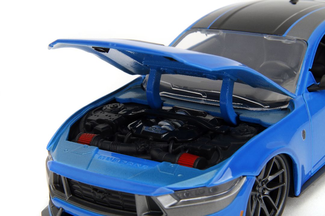 Jada 1/24 "BIGTIME Muscle" 2024 Mustang Dark Horse -  Blue – image 15