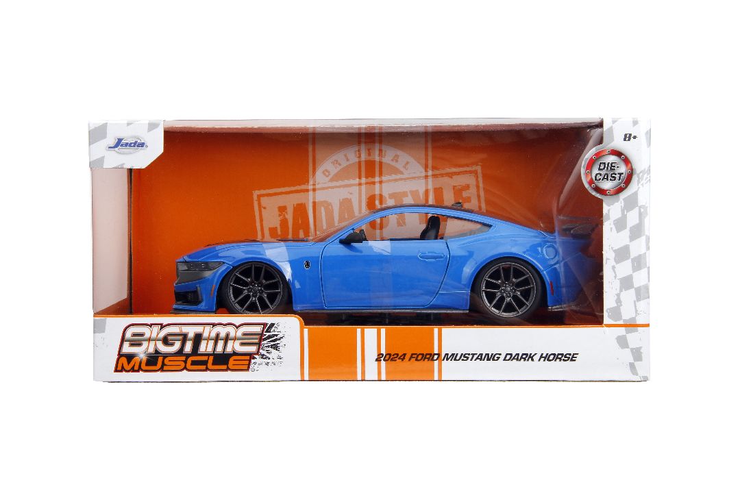 Jada 1/24 "BIGTIME Muscle" 2024 Mustang Dark Horse -  Blue – image 17