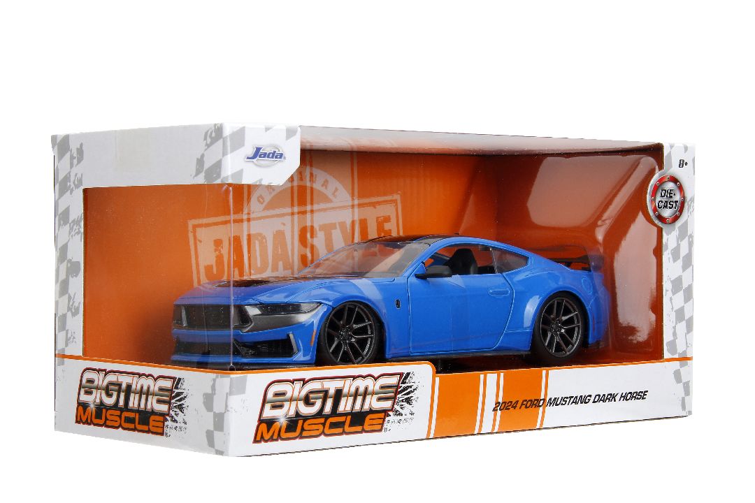 Jada 1/24 "BIGTIME Muscle" 2024 Mustang Dark Horse -  Blue – image 18