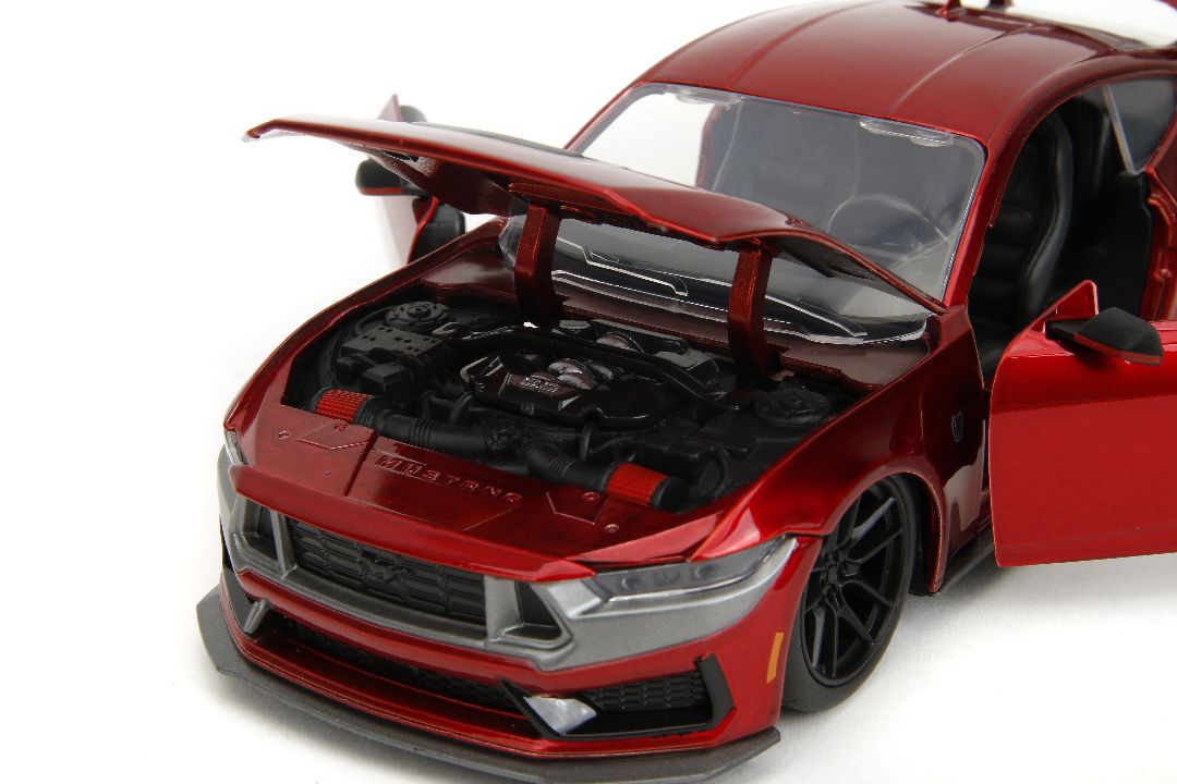 Jada 1/24 "BIGTIME Muscle" 2024 Ford Mustang Dark Horse - Red – image 7