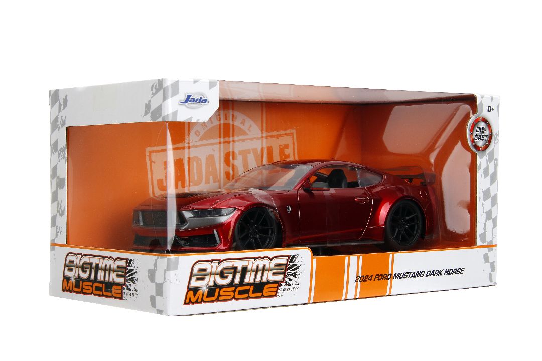 Jada 1/24 "BIGTIME Muscle" 2024 Ford Mustang Dark Horse - Red – image 10