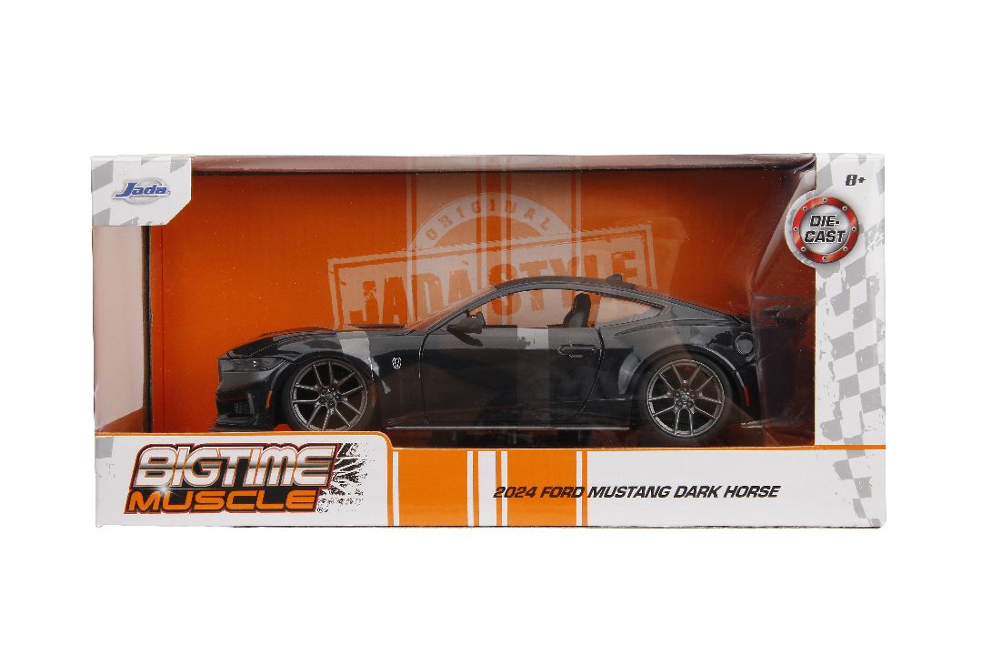 Jada 1/24 "BIGTIME Muscle" 2024 Mustang Dark Horse - Blue Ember – image 7