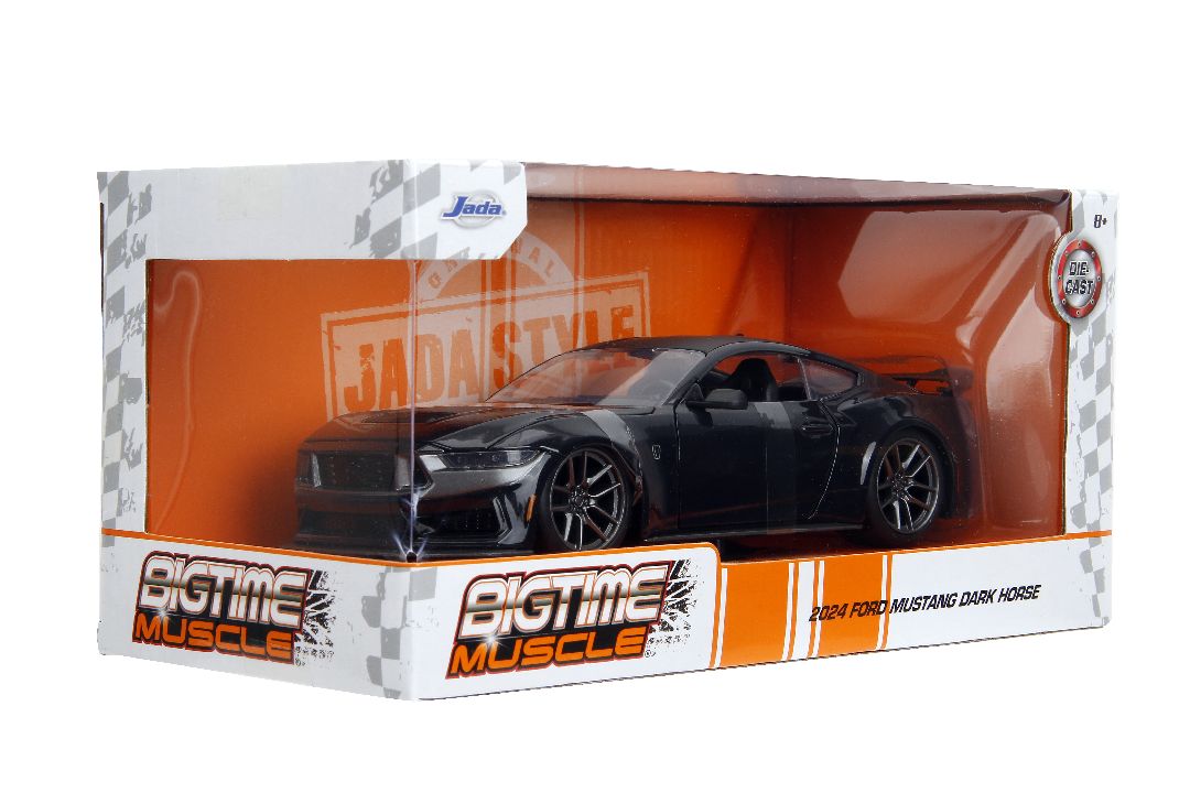 Jada 1/24 "BIGTIME Muscle" 2024 Mustang Dark Horse - Blue Ember – image 8