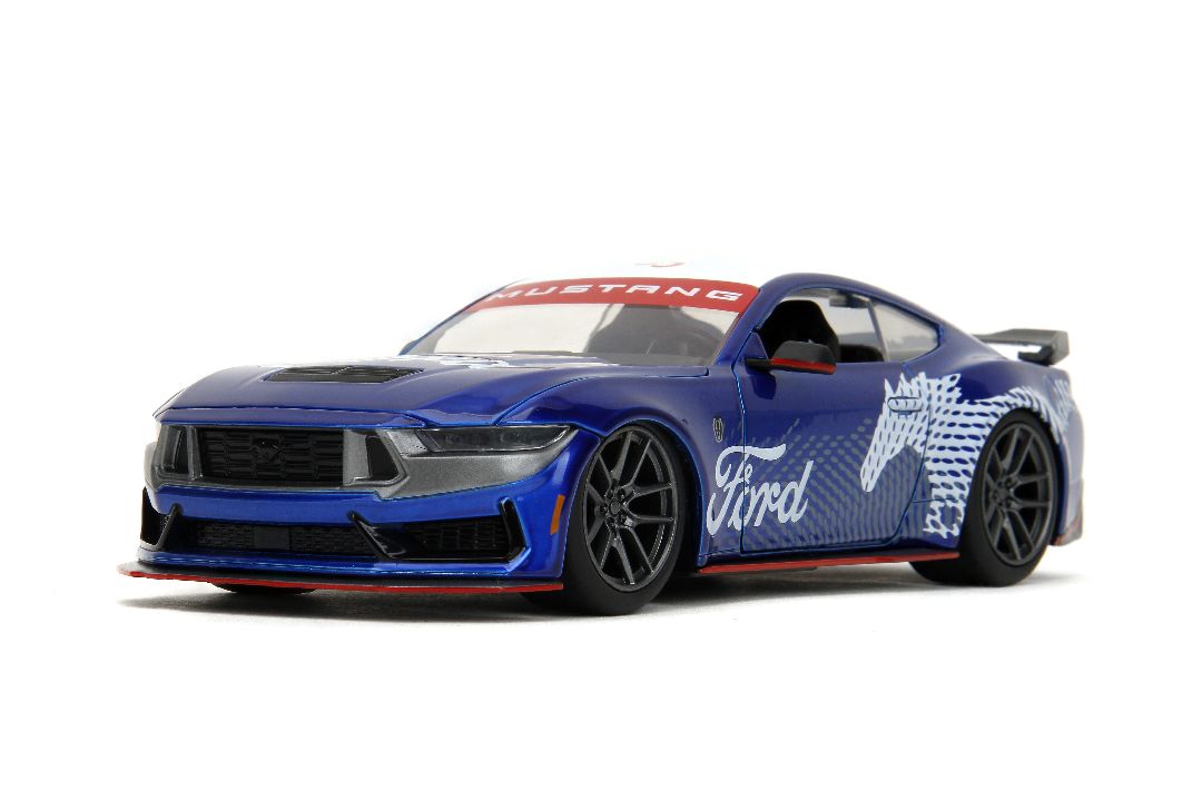 Jada 1/24 "BIGTIME Muscle" 2024 Mustang Dark Horse - Candy Blue – image 3