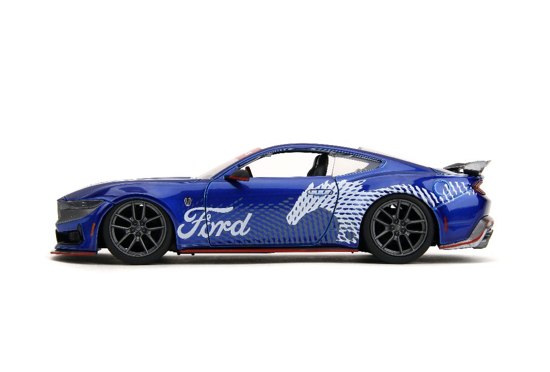 Jada 1/24 "BIGTIME Muscle" 2024 Mustang Dark Horse - Candy Blue – image 4