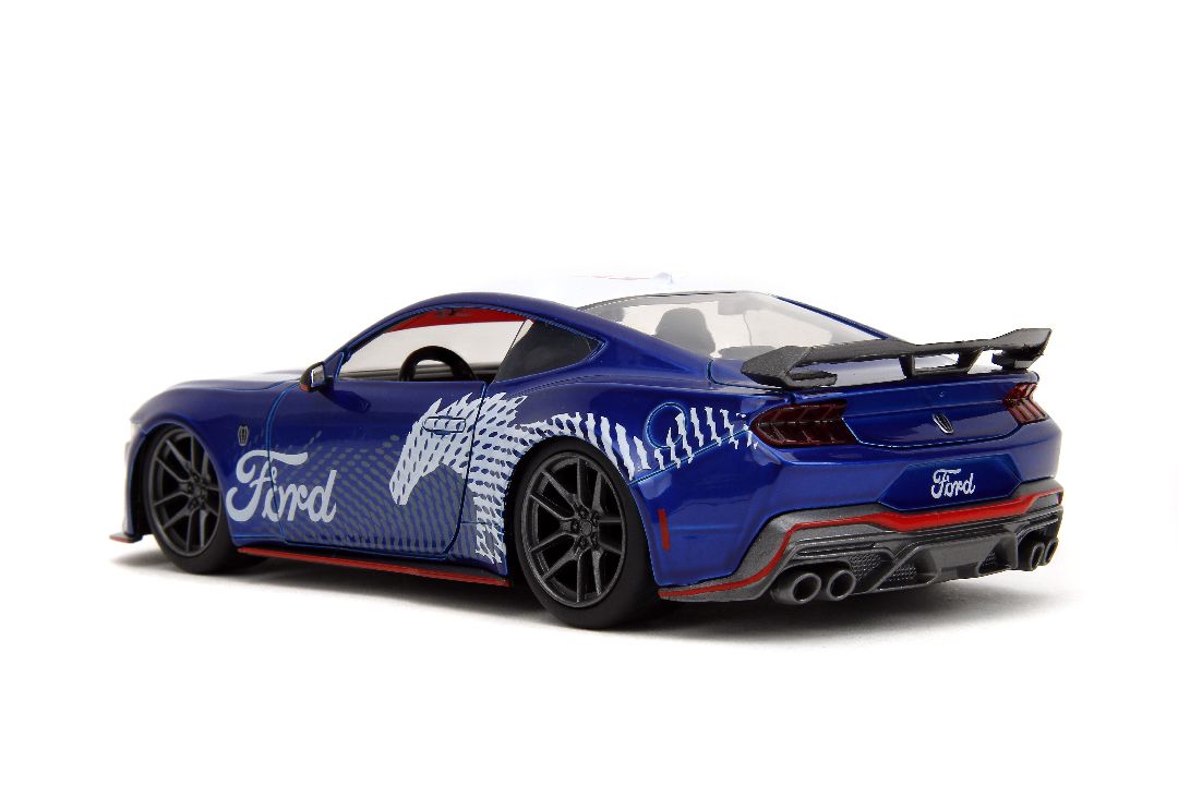 Jada 1/24 "BIGTIME Muscle" 2024 Mustang Dark Horse - Candy Blue – image 5