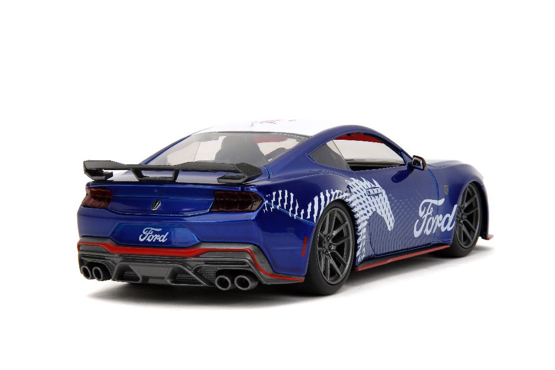 Jada 1/24 "BIGTIME Muscle" 2024 Mustang Dark Horse - Candy Blue – image 7