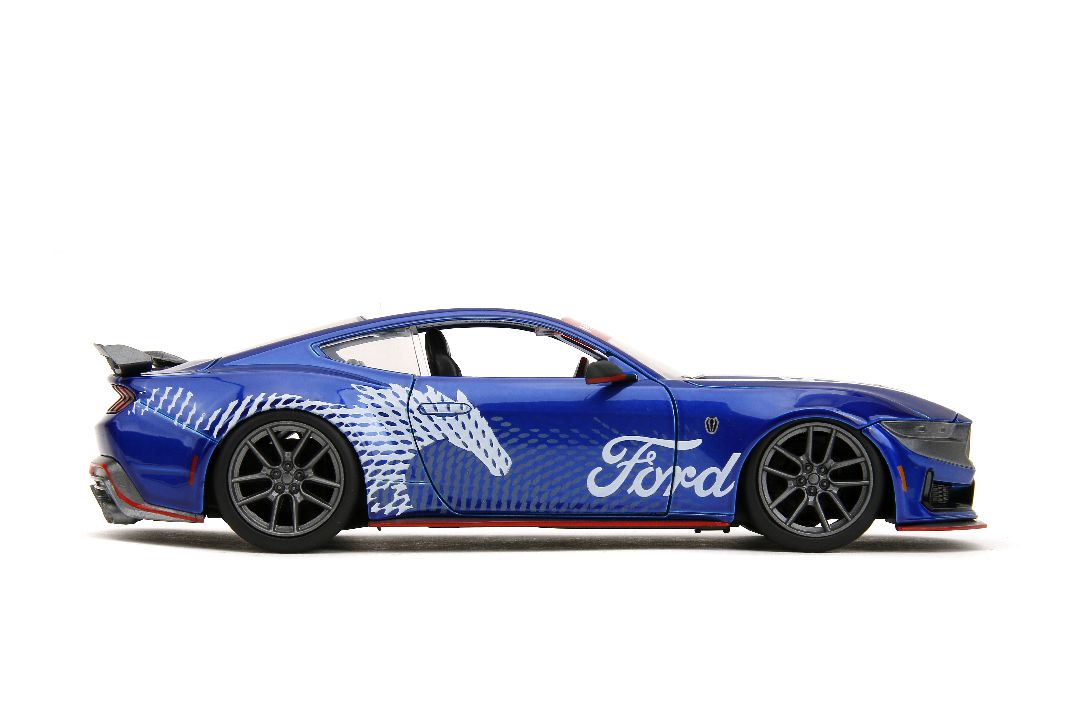 Jada 1/24 "BIGTIME Muscle" 2024 Mustang Dark Horse - Candy Blue – image 8
