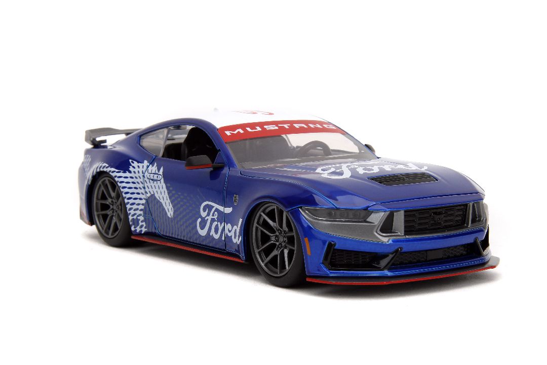 Jada 1/24 "BIGTIME Muscle" 2024 Mustang Dark Horse - Candy Blue – image 9