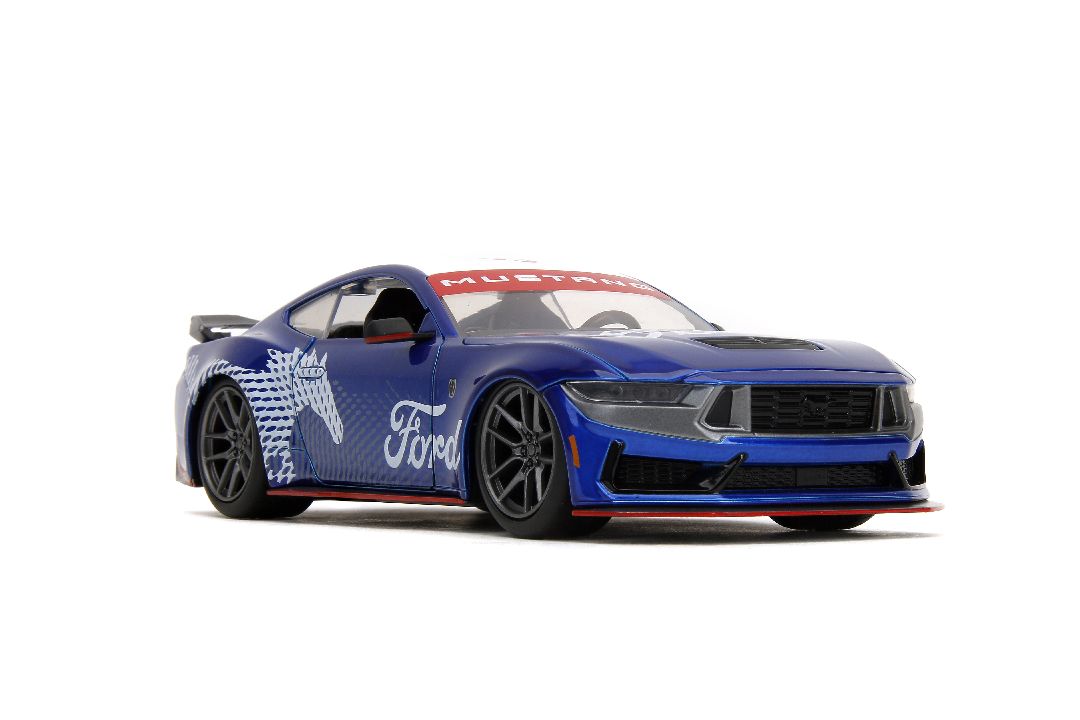 Jada 1/24 "BIGTIME Muscle" 2024 Mustang Dark Horse - Candy Blue – image 10