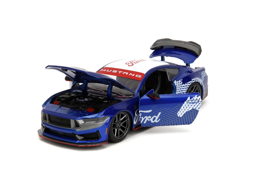 Jada 1/24 "BIGTIME Muscle" 2024 Mustang Dark Horse - Candy Blue – image 11