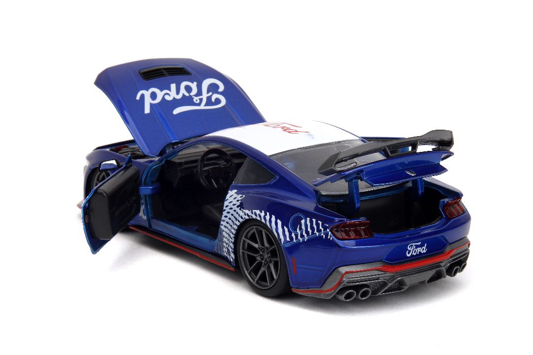 Jada 1/24 "BIGTIME Muscle" 2024 Mustang Dark Horse - Candy Blue – image 12