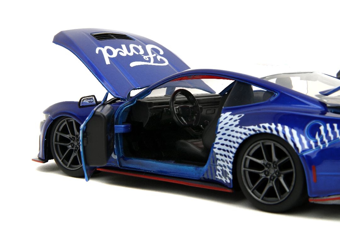 Jada 1/24 "BIGTIME Muscle" 2024 Mustang Dark Horse - Candy Blue – image 13