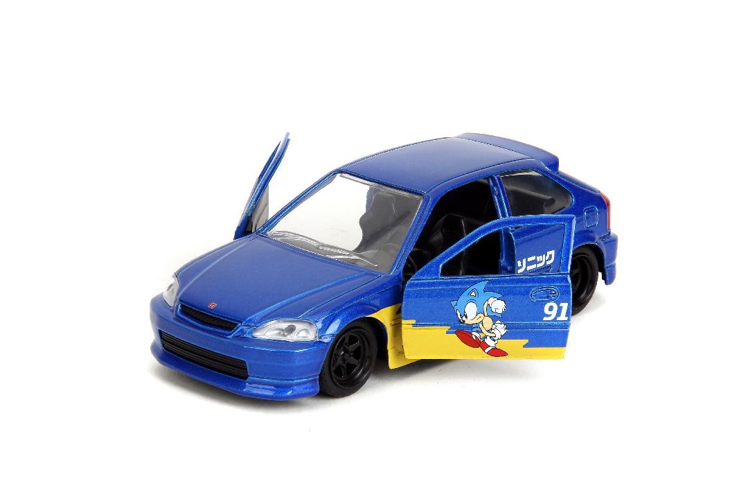 Jada 1/32 "Hollywood Rides" - 1997 Honda Civic Type-R (Sonic) – image 4