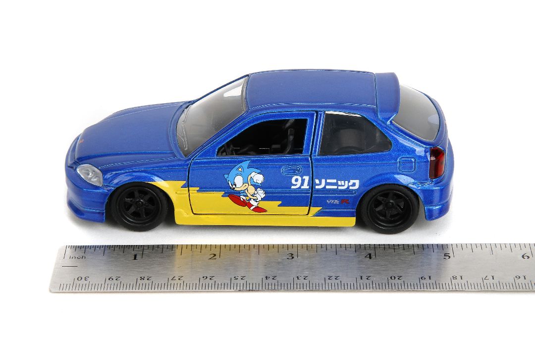 Jada 1/32 "Hollywood Rides" - 1997 Honda Civic Type-R (Sonic) – image 6