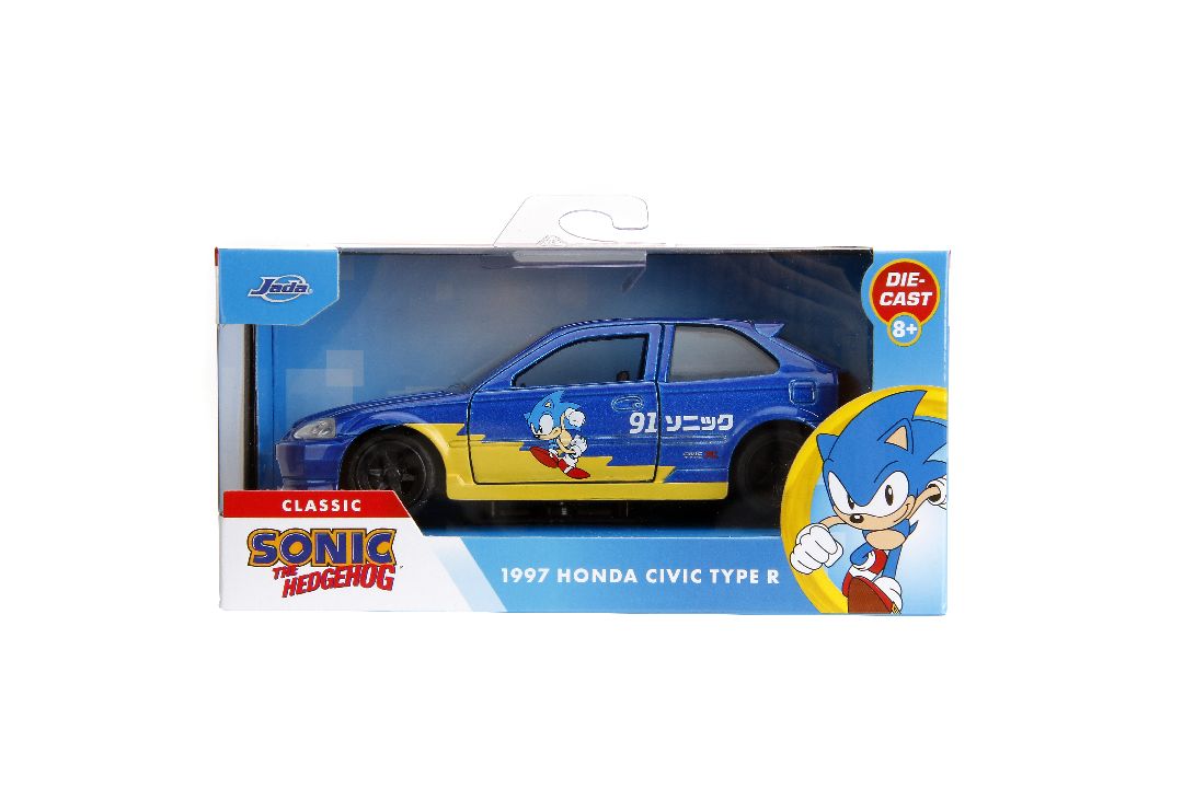Jada 1/32 "Hollywood Rides" - 1997 Honda Civic Type-R (Sonic) – image 7