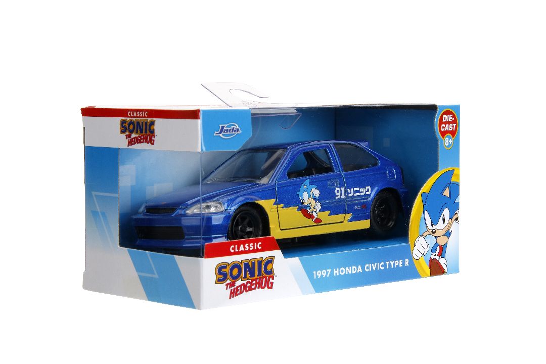 Jada 1/32 "Hollywood Rides" - 1997 Honda Civic Type-R (Sonic) – image 8