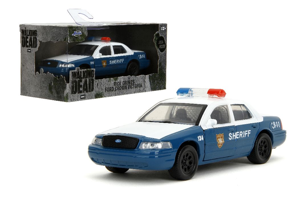 Jada 1/32 "Hollywood Rides" The Walking Dead Crown Vic Sheriff – image 10