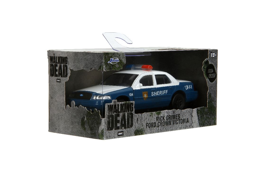 Jada 1/32 "Hollywood Rides" The Walking Dead Crown Vic Sheriff – image 14