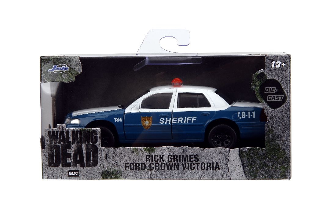 Jada 1/32 "Hollywood Rides" The Walking Dead Crown Vic Sheriff – image 16