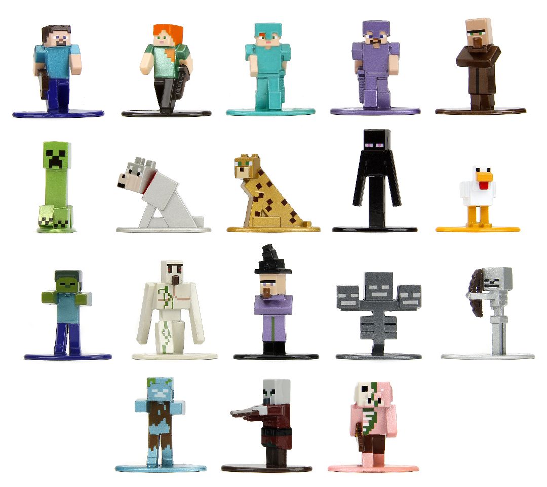 Jada 1.65" Nano Metalfigs - Minecraft 18-Pack  W12 – image 3