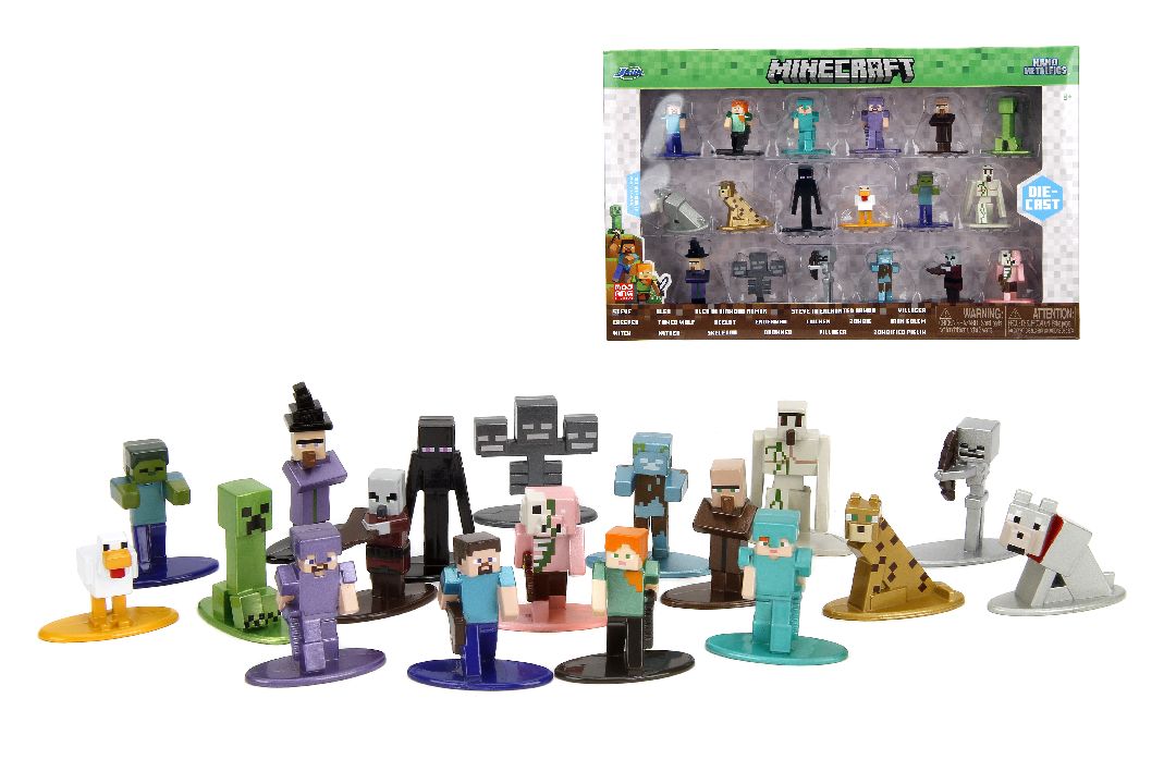 Jada 1.65" Nano Metalfigs - Minecraft 18-Pack  W12 – image 4